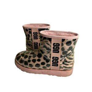 Ugg Women's Size US 8 UK 6 Clear Animal Print Mini Boot